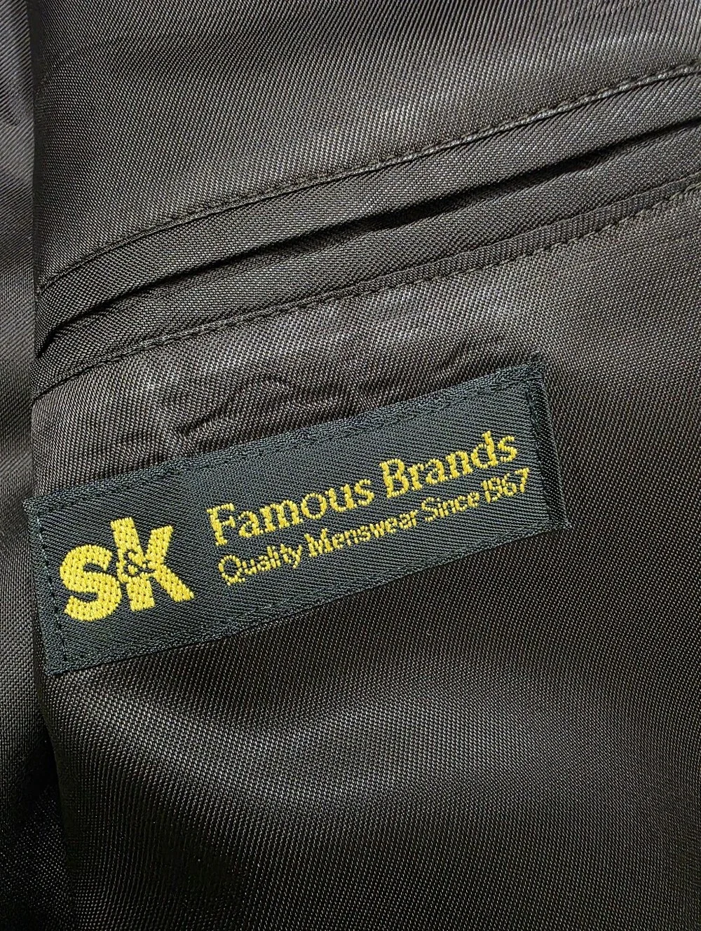 Vintage S&K Famous Brands Silk & Wool Blend Blazer Timeless Quiet Luxury 42R